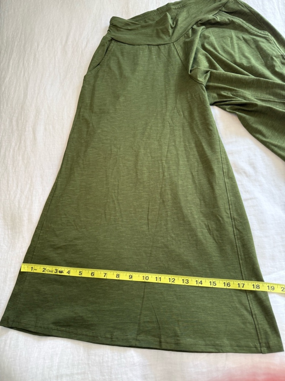 Toad&Co Olive Green Wide-Leg Pants - Picture 9 of 10